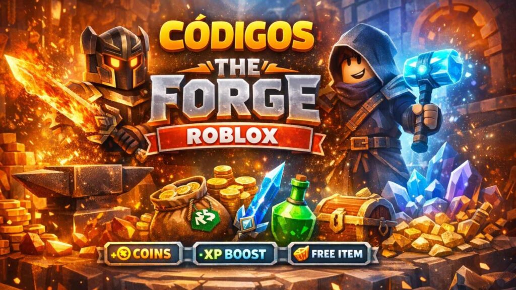 códigos de the forge roblox atualizados.