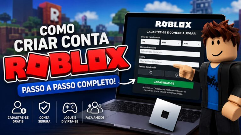 Como Criar Conta no Roblox Guia Completo para Começar a Jogar.