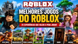 Lista com os melhores jogos do Roblox para jogar em 2026.